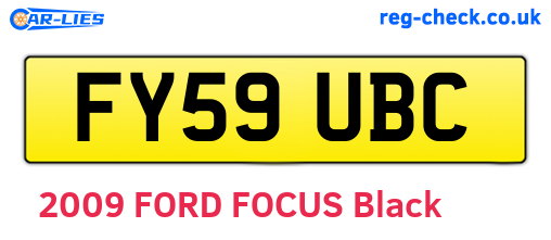 FY59UBC are the vehicle registration plates.