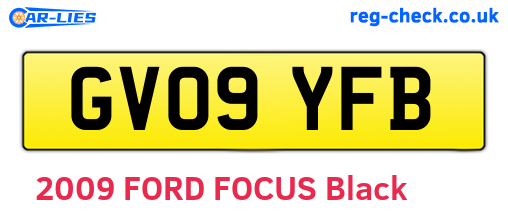 GV09YFB are the vehicle registration plates.