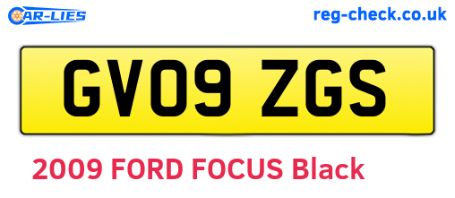 GV09ZGS are the vehicle registration plates.