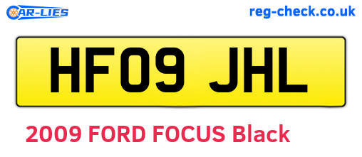 HF09JHL are the vehicle registration plates.