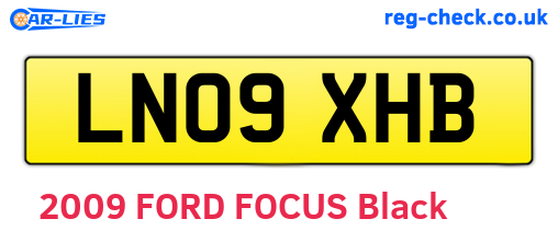 LN09XHB are the vehicle registration plates.