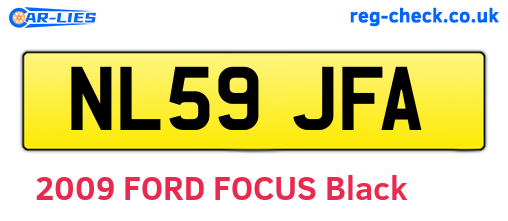 NL59JFA are the vehicle registration plates.