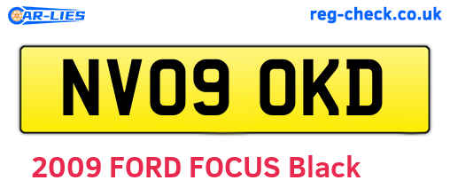 NV09OKD are the vehicle registration plates.