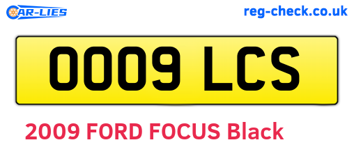 OO09LCS are the vehicle registration plates.