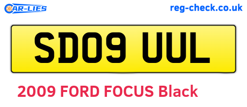 SD09UUL are the vehicle registration plates.