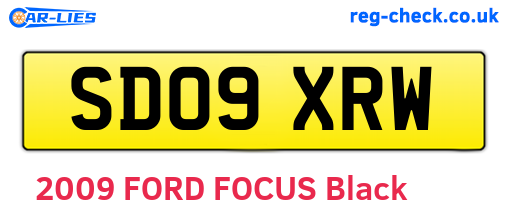 SD09XRW are the vehicle registration plates.