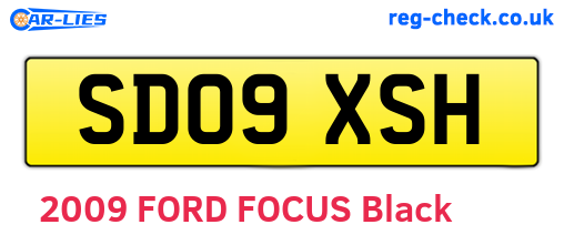 SD09XSH are the vehicle registration plates.