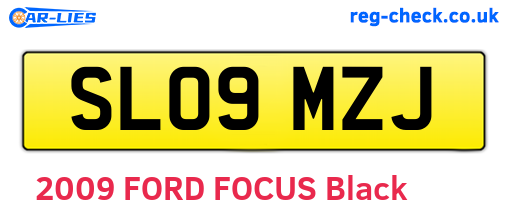 SL09MZJ are the vehicle registration plates.