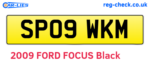 SP09WKM are the vehicle registration plates.