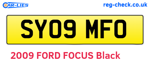 SY09MFO are the vehicle registration plates.