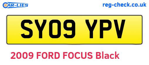 SY09YPV are the vehicle registration plates.