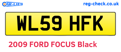 WL59HFK are the vehicle registration plates.