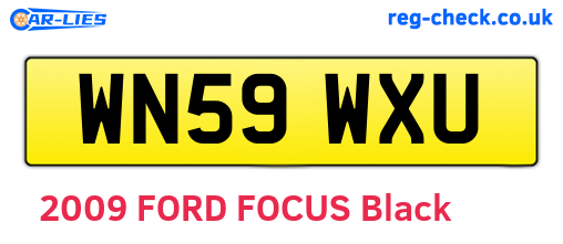 WN59WXU are the vehicle registration plates.