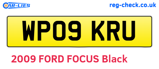 WP09KRU are the vehicle registration plates.