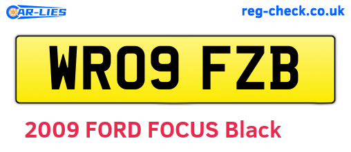 WR09FZB are the vehicle registration plates.