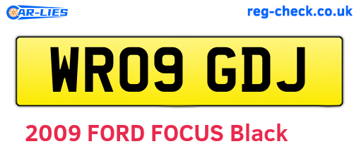 WR09GDJ are the vehicle registration plates.