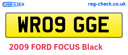WR09GGE are the vehicle registration plates.