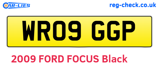 WR09GGP are the vehicle registration plates.