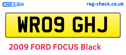 WR09GHJ are the vehicle registration plates.