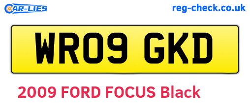 WR09GKD are the vehicle registration plates.