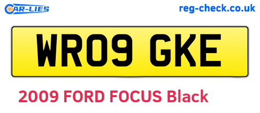 WR09GKE are the vehicle registration plates.