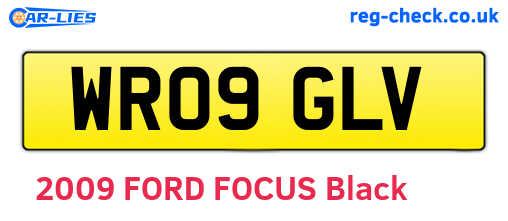 WR09GLV are the vehicle registration plates.