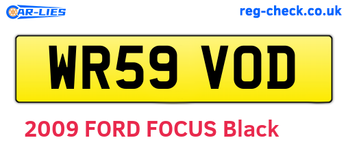 WR59VOD are the vehicle registration plates.