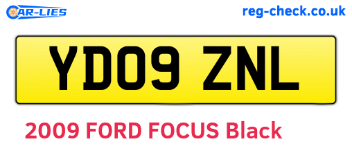 YD09ZNL are the vehicle registration plates.