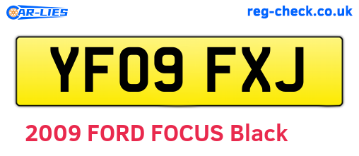 YF09FXJ are the vehicle registration plates.