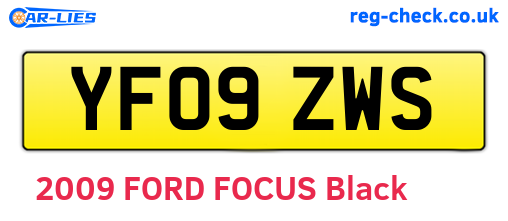 YF09ZWS are the vehicle registration plates.