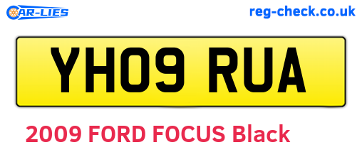 YH09RUA are the vehicle registration plates.