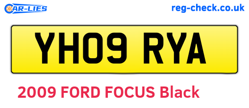 YH09RYA are the vehicle registration plates.