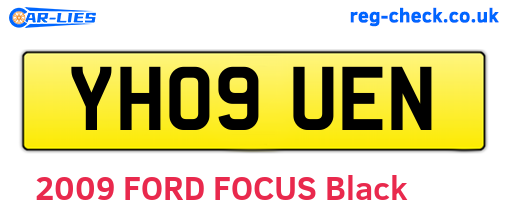 YH09UEN are the vehicle registration plates.
