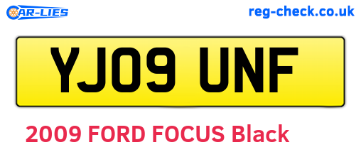 YJ09UNF are the vehicle registration plates.