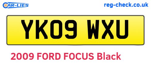 YK09WXU are the vehicle registration plates.