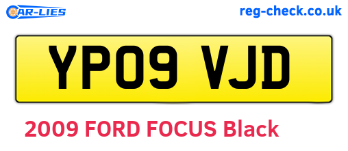 YP09VJD are the vehicle registration plates.