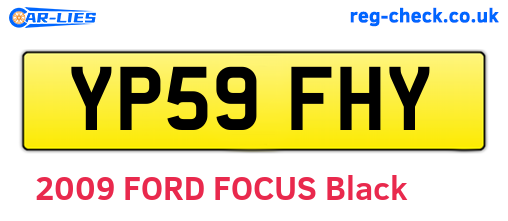 YP59FHY are the vehicle registration plates.