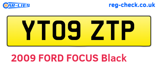 YT09ZTP are the vehicle registration plates.