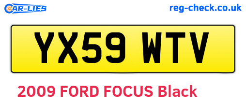YX59WTV are the vehicle registration plates.
