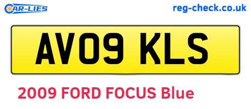 AV09KLS are the vehicle registration plates.
