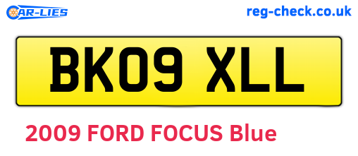 BK09XLL are the vehicle registration plates.
