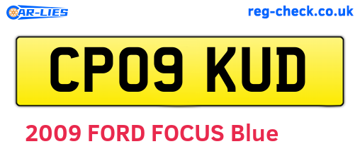 CP09KUD are the vehicle registration plates.