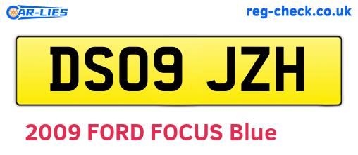 DS09JZH are the vehicle registration plates.