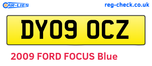 DY09OCZ are the vehicle registration plates.