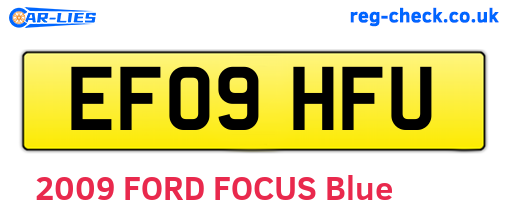 EF09HFU are the vehicle registration plates.