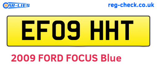 EF09HHT are the vehicle registration plates.