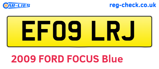 EF09LRJ are the vehicle registration plates.