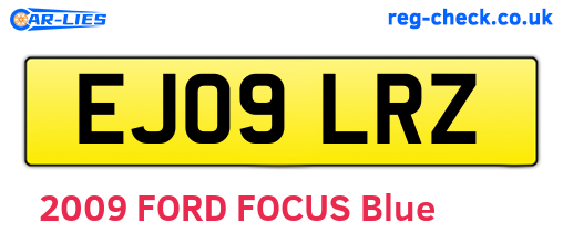 EJ09LRZ are the vehicle registration plates.