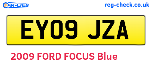 EY09JZA are the vehicle registration plates.