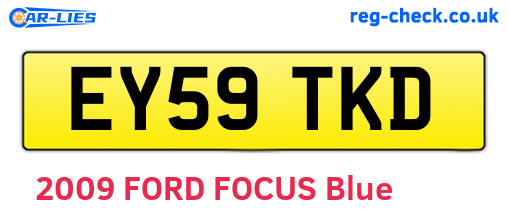 EY59TKD are the vehicle registration plates.